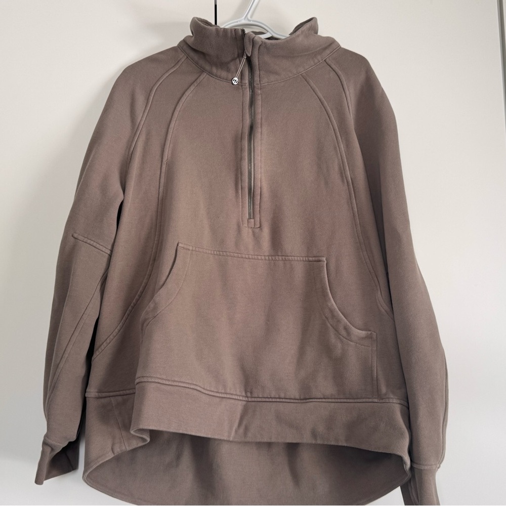 lululemon quarter zip funnel neck scuba - long